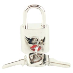 Louis Vuitton TSA De Voyage Padlock Silver and 2 Key Set Lock 57lk63s