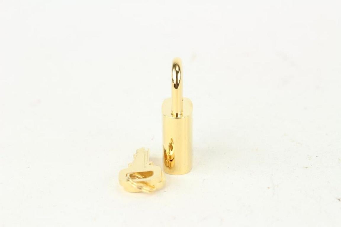 Louis Vuitton TSA Gold Padlock and Key Set Lock Keepall Eole 817lv37 1