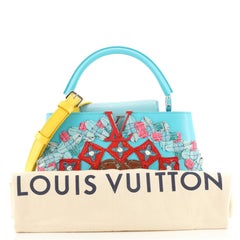 Louis Vuitton Tschabalala Self ArtyCapucines Bag Leather and Lizard Patch