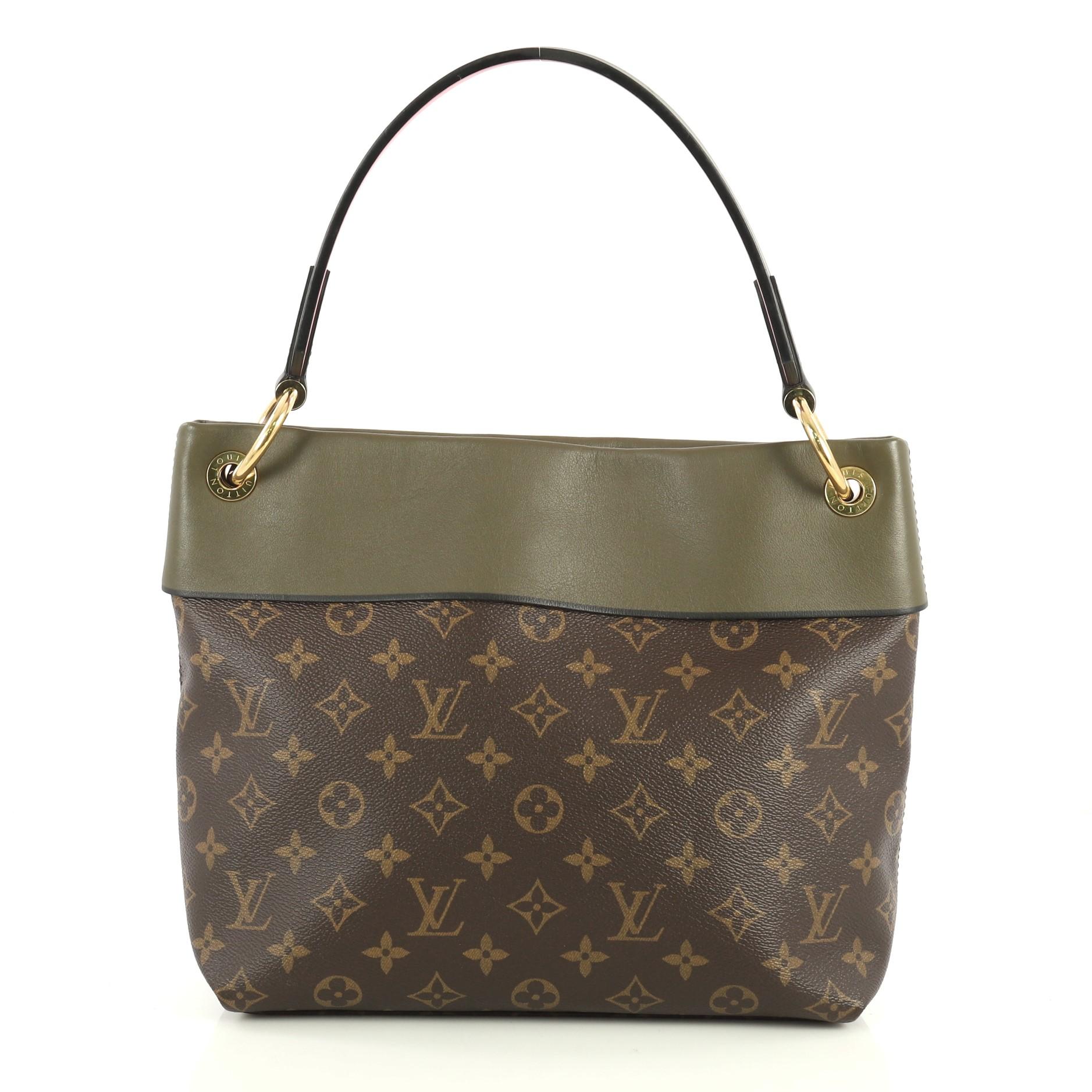 Black Louis Vuitton Tuileries Besace Bag Monogram Canvas With Leather