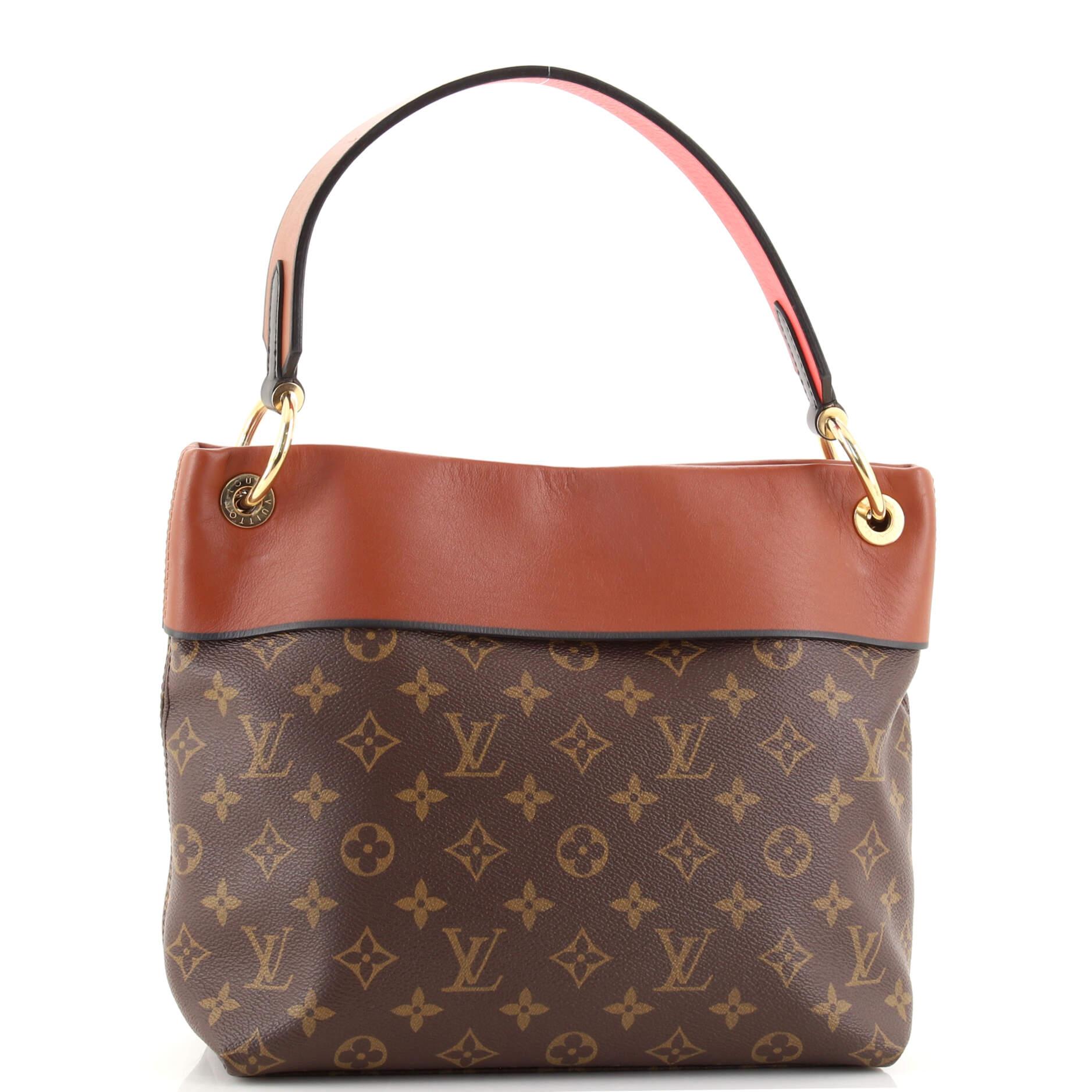 Brown Louis Vuitton Tuileries Besace Bag Monogram Canvas with Leather