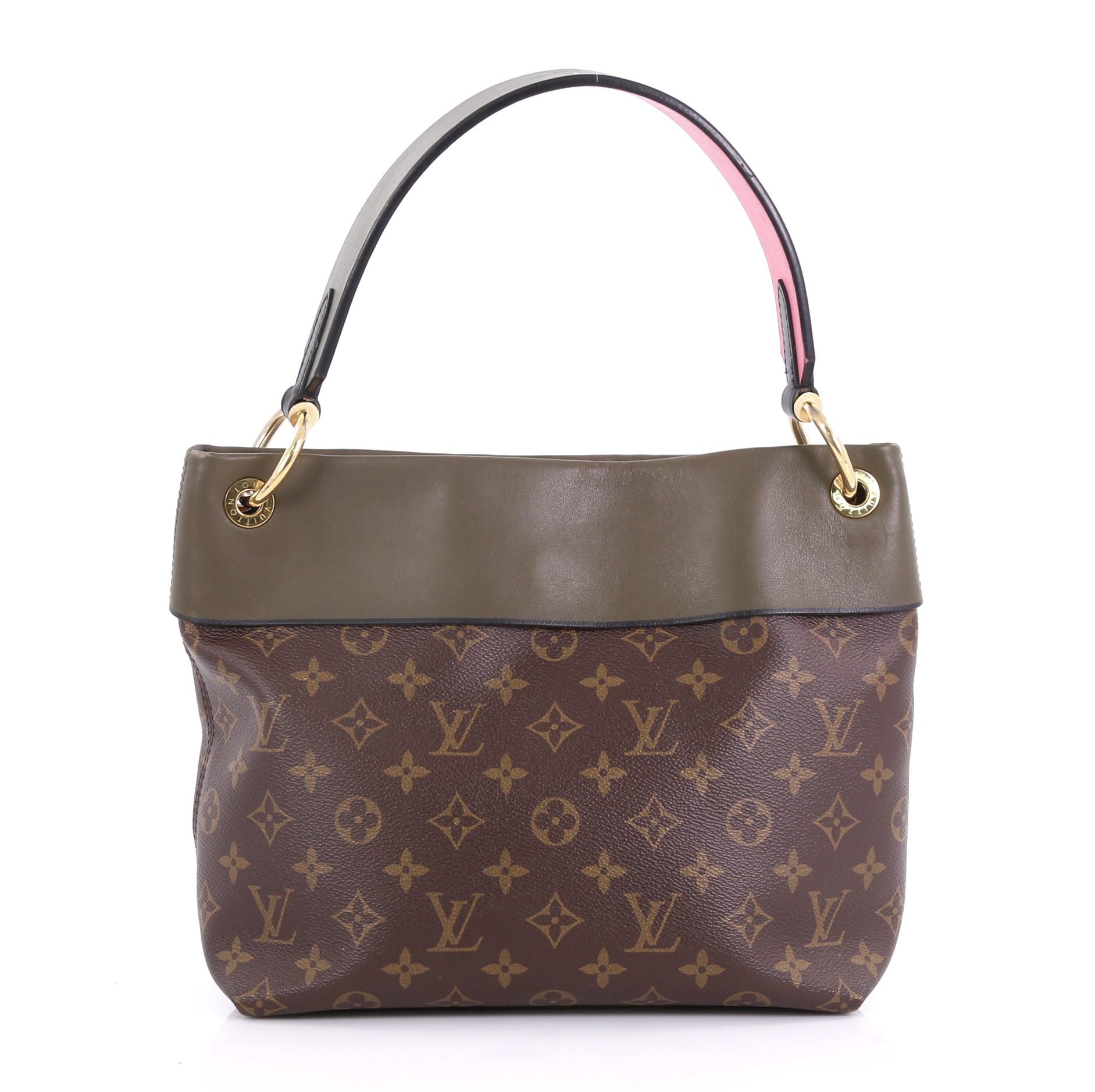 Louis Vuitton Tuileries Besace Bag Monogram Canvas with Leather In Good Condition In NY, NY
