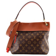 Louis Vuitton Tuileries Besace Tasche aus Segeltuch mit Monogramm und Leder