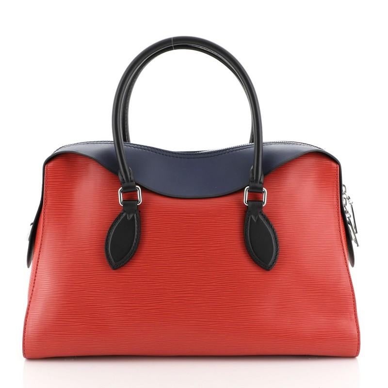 Red Louis Vuitton Tuileries Handbag Epi Leather