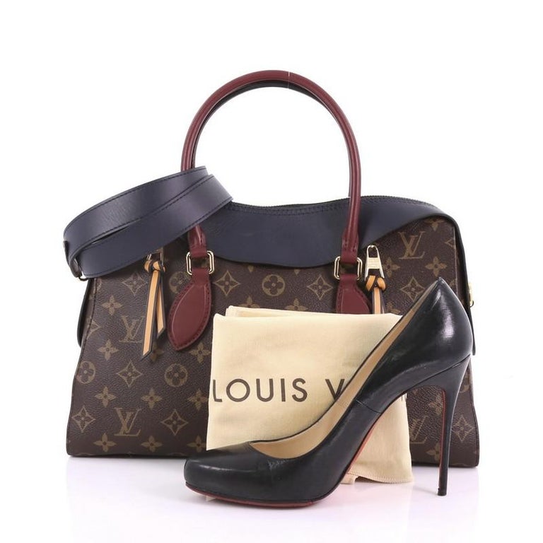 Louis Vuitton Tuileries Handbag Monogram Canvas with Leather For Sale at 1stdibs