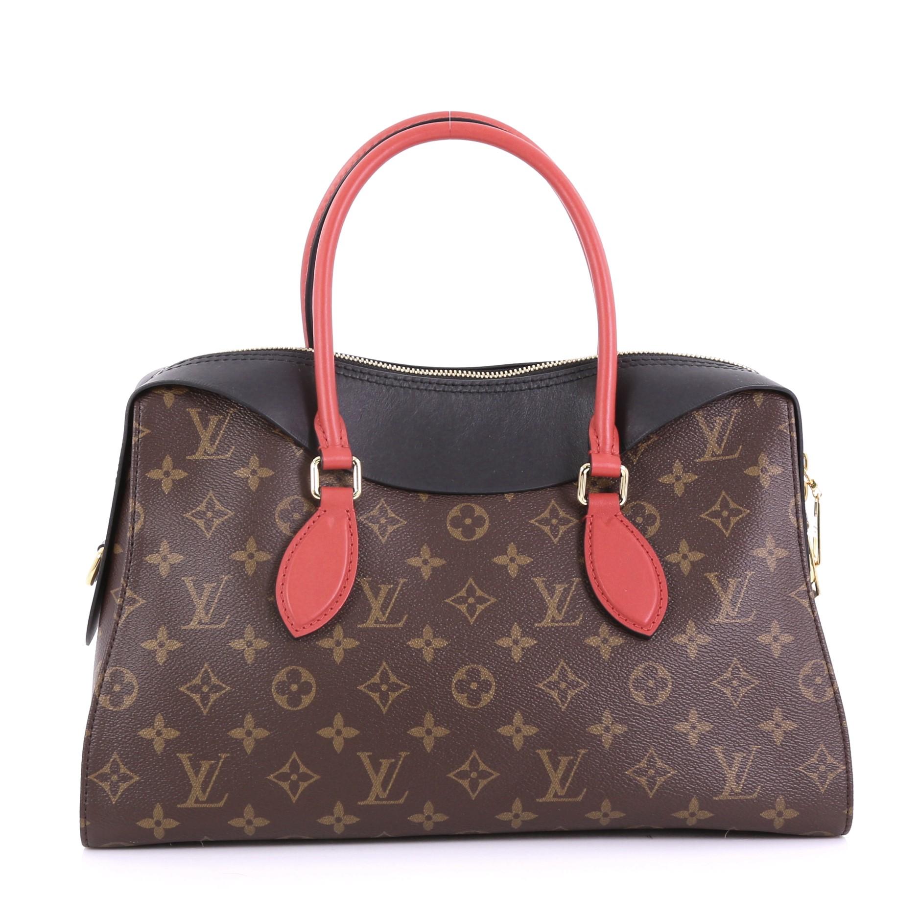 Louis Vuitton Tuileries Handbag Monogram Canvas with Leather im Zustand „Hervorragend“ in NY, NY