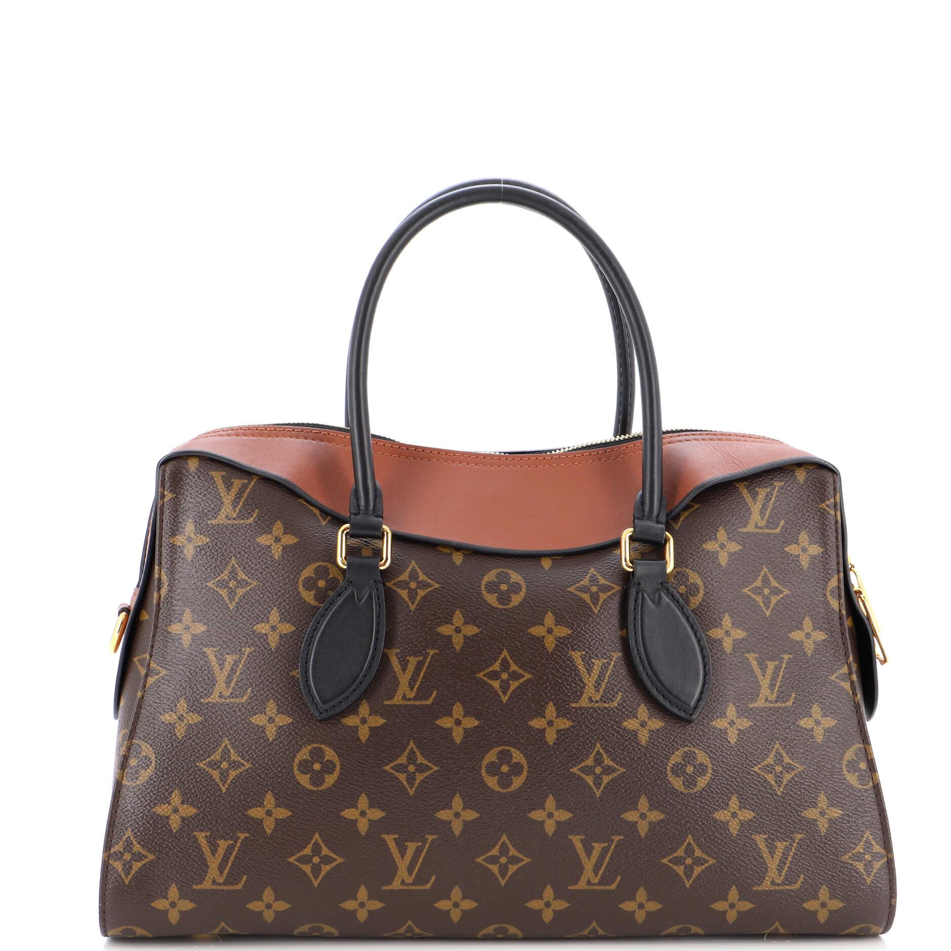 Women's or Men's Louis Vuitton Tuileries Handbag Monogram Canvas with Leather