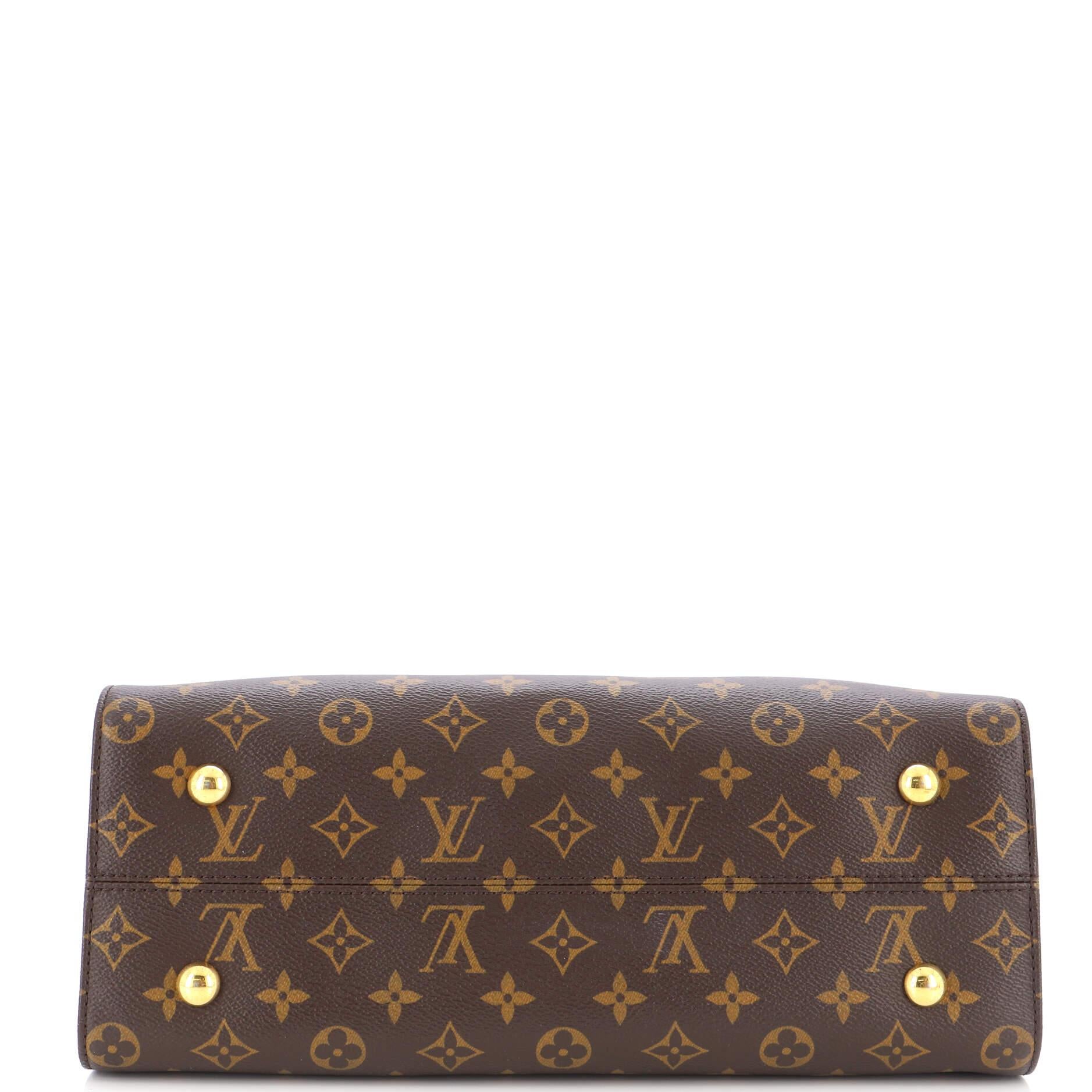 Louis Vuitton Tuileries Handbag Monogram Canvas with Leather 1