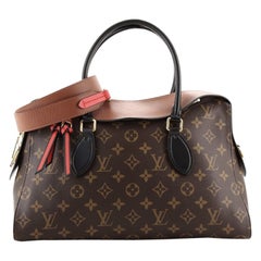 Louis Vuitton Tuileries Handbag Monogram Canvas with Leather