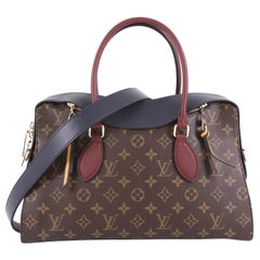 Louis Vuitton Tuileries Handbag Monogram Canvas with Leather