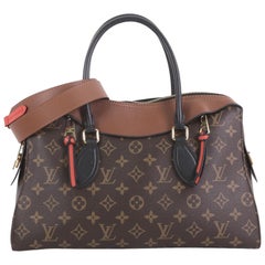 Louis Vuitton Tuileries Handbag Monogram Canvas with Leather