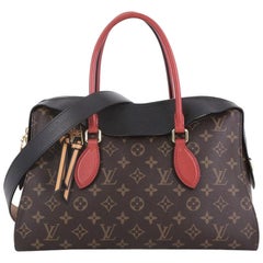 Louis Vuitton Tuileries Handbag Monogram Canvas with Leather