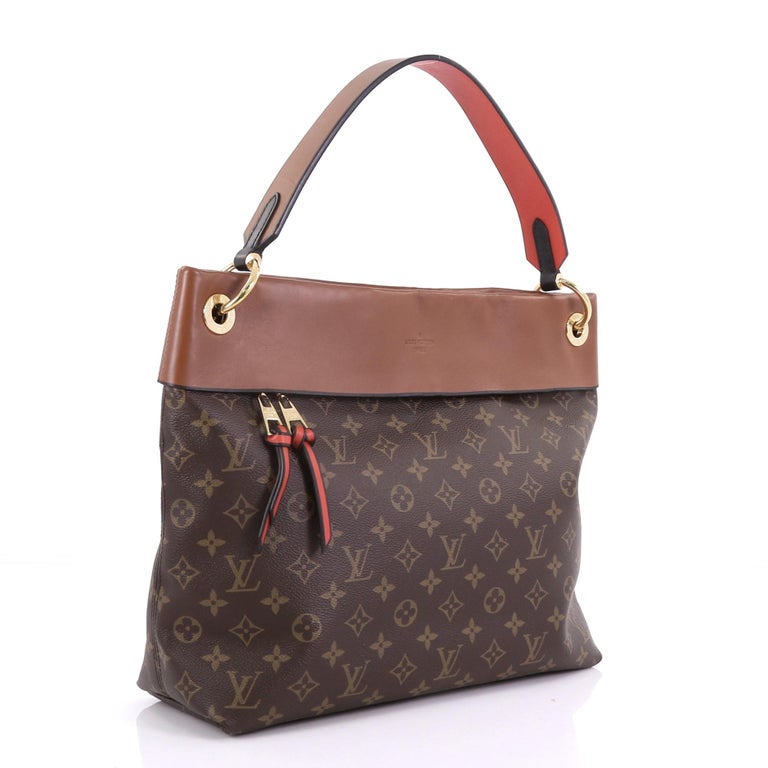 Louis Vuitton Tuileries Hobo Monogram Canvas with Leather For Sale at 1stdibs