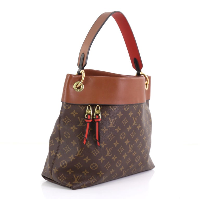 Louis Vuitton Tuileries Hobo Monogram Canvas With Leather at 1stdibs
