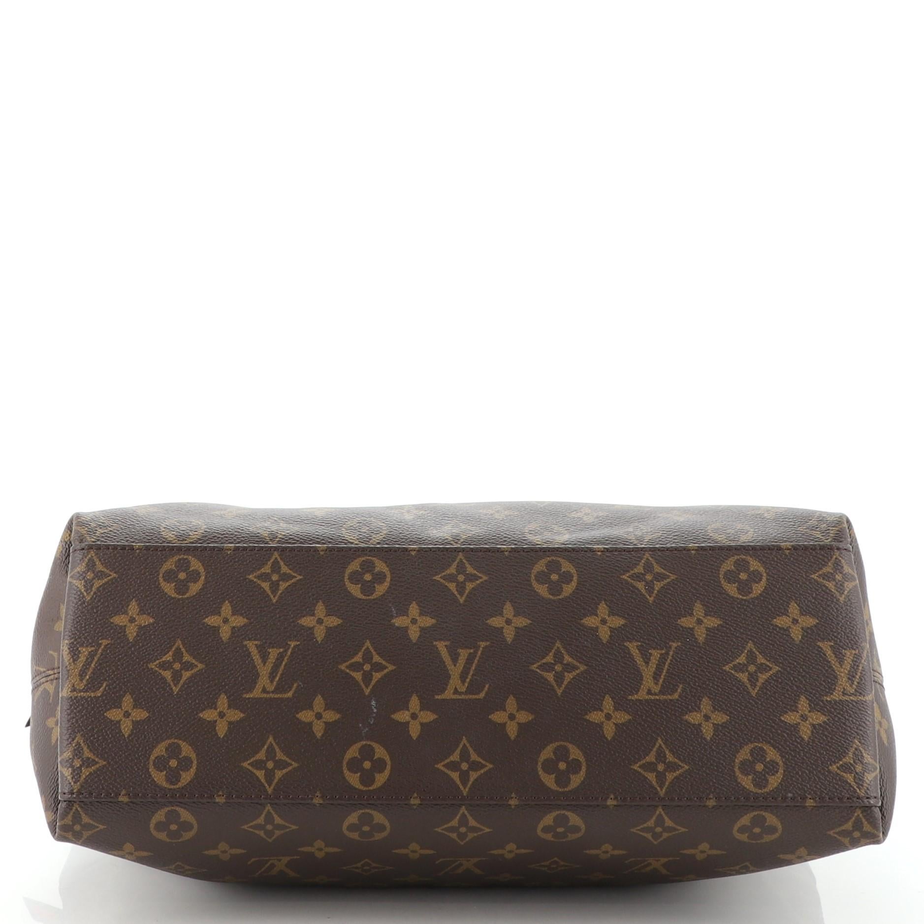 Louis Vuitton Tuileries Hobo Monogram Canvas with Leather In Good Condition In NY, NY