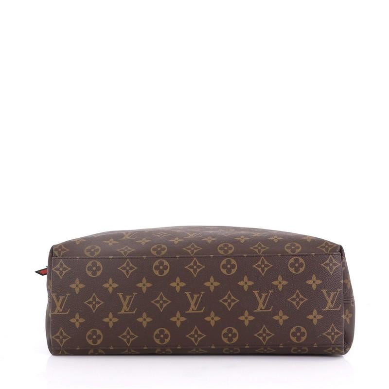Women's Louis Vuitton Tuileries Hobo Monogram Canvas with Leather
