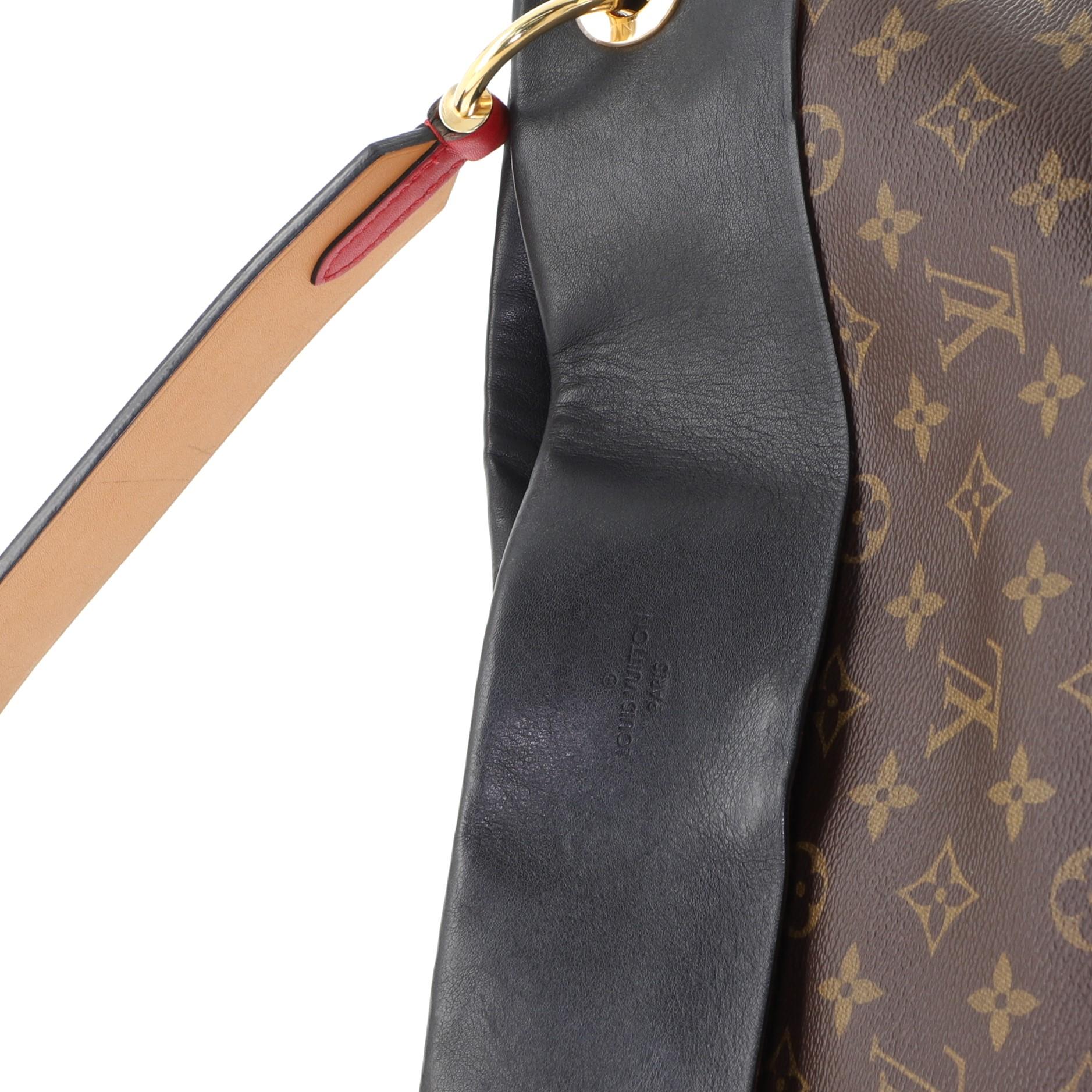 Louis Vuitton Tuileries Hobo Monogram Canvas with Leather 1