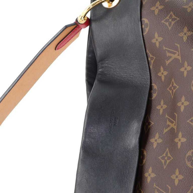 Louis Vuitton Tuileries Hobo Monogram Canvas with Leather For Sale 1
