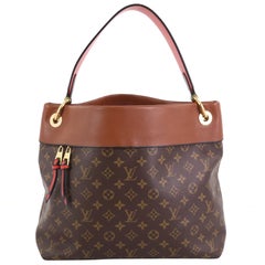Louis Vuitton Tuileries Hobo Monogram Canvas With Leather 