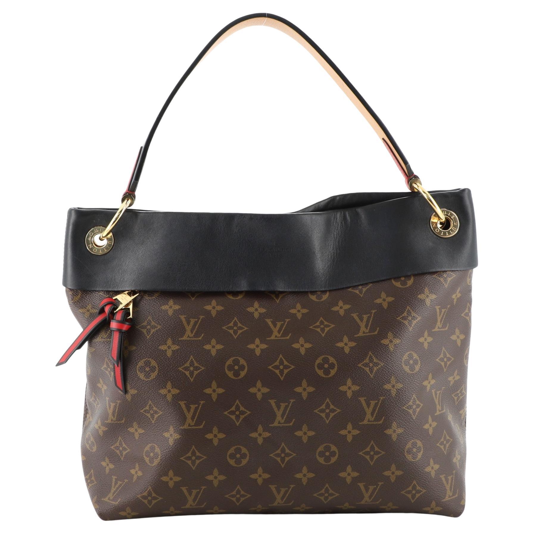 Louis Vuitton Tuileries Hobo Monogram Canvas with Leather