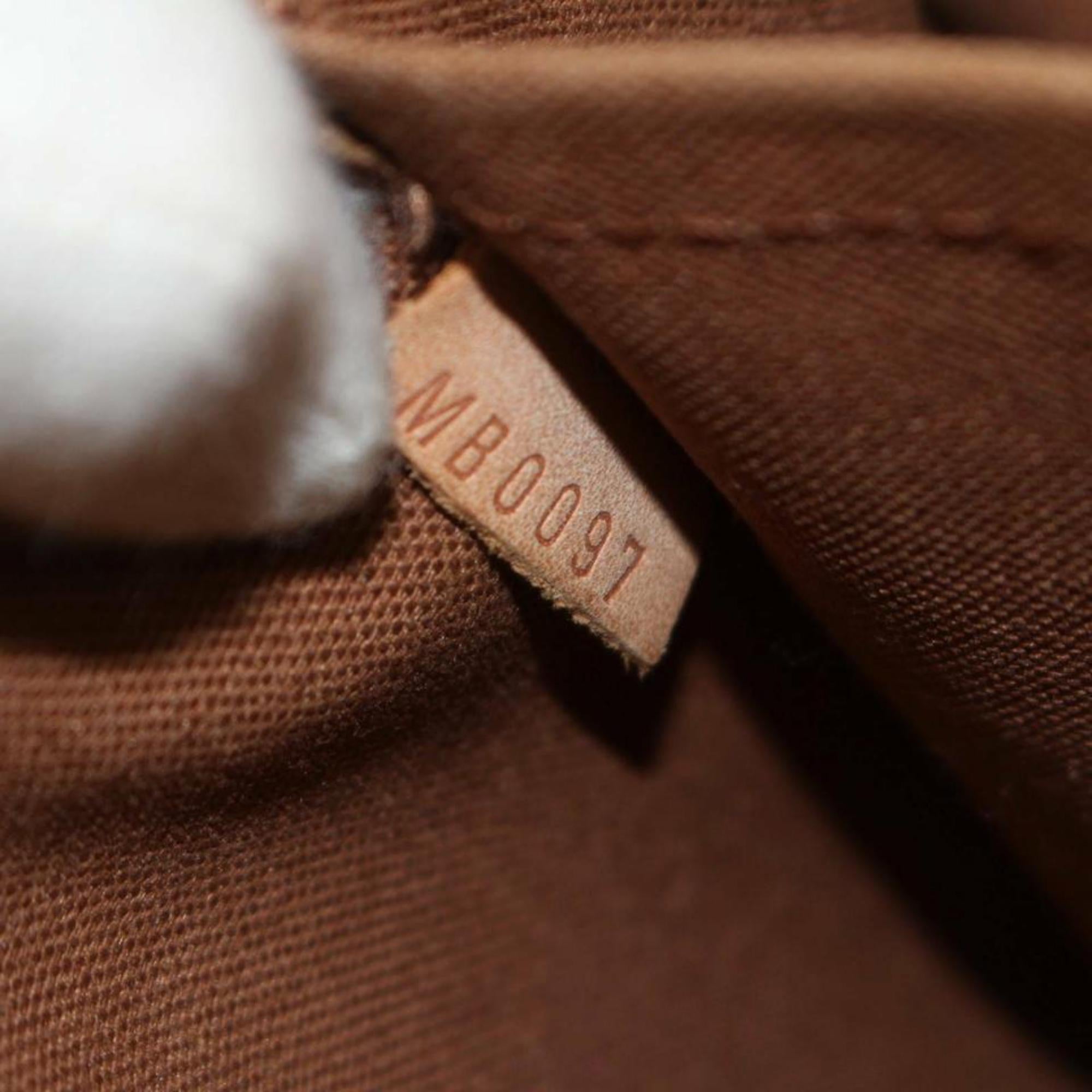 Louis Vuitton Tulum Gm Flap Hobo 870194 Brown Coated Canvas Shoulder Bag For Sale 2