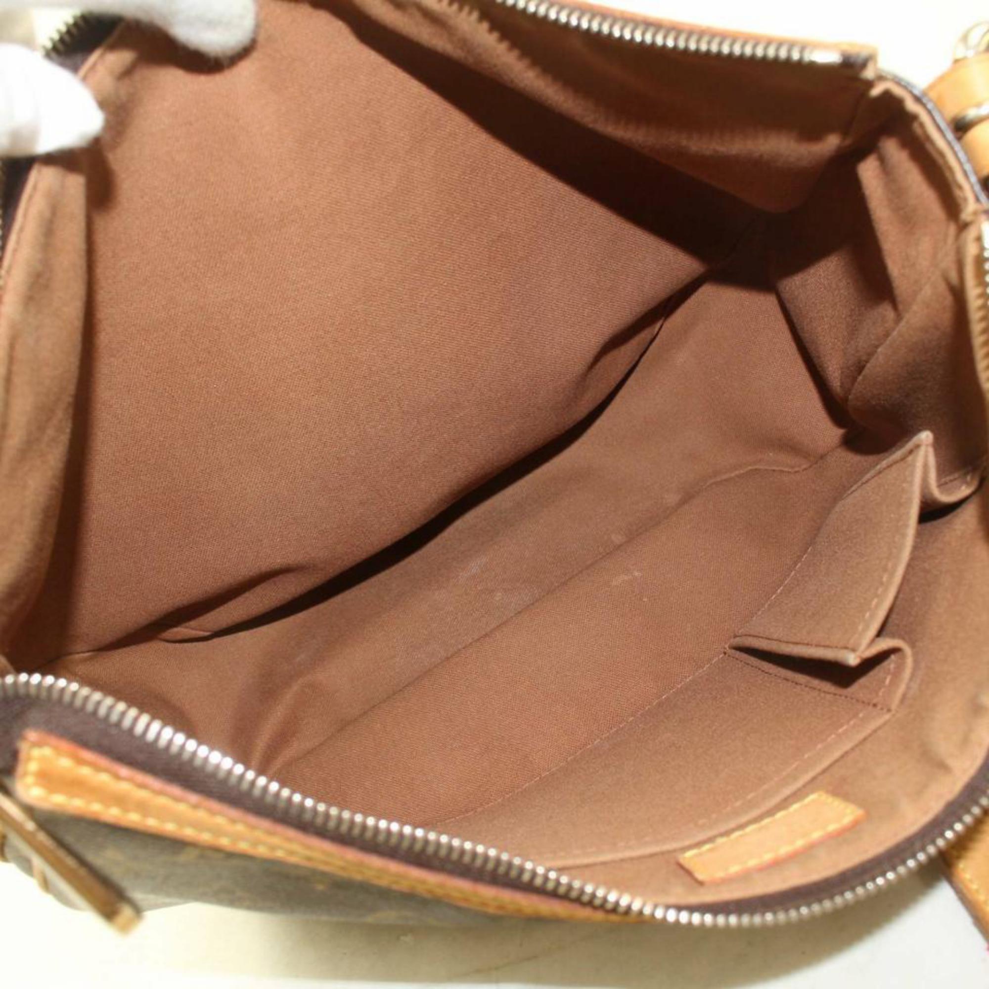 Louis Vuitton Tulum Gm Flap Hobo 870194 Brown Coated Canvas Shoulder Bag For Sale 3
