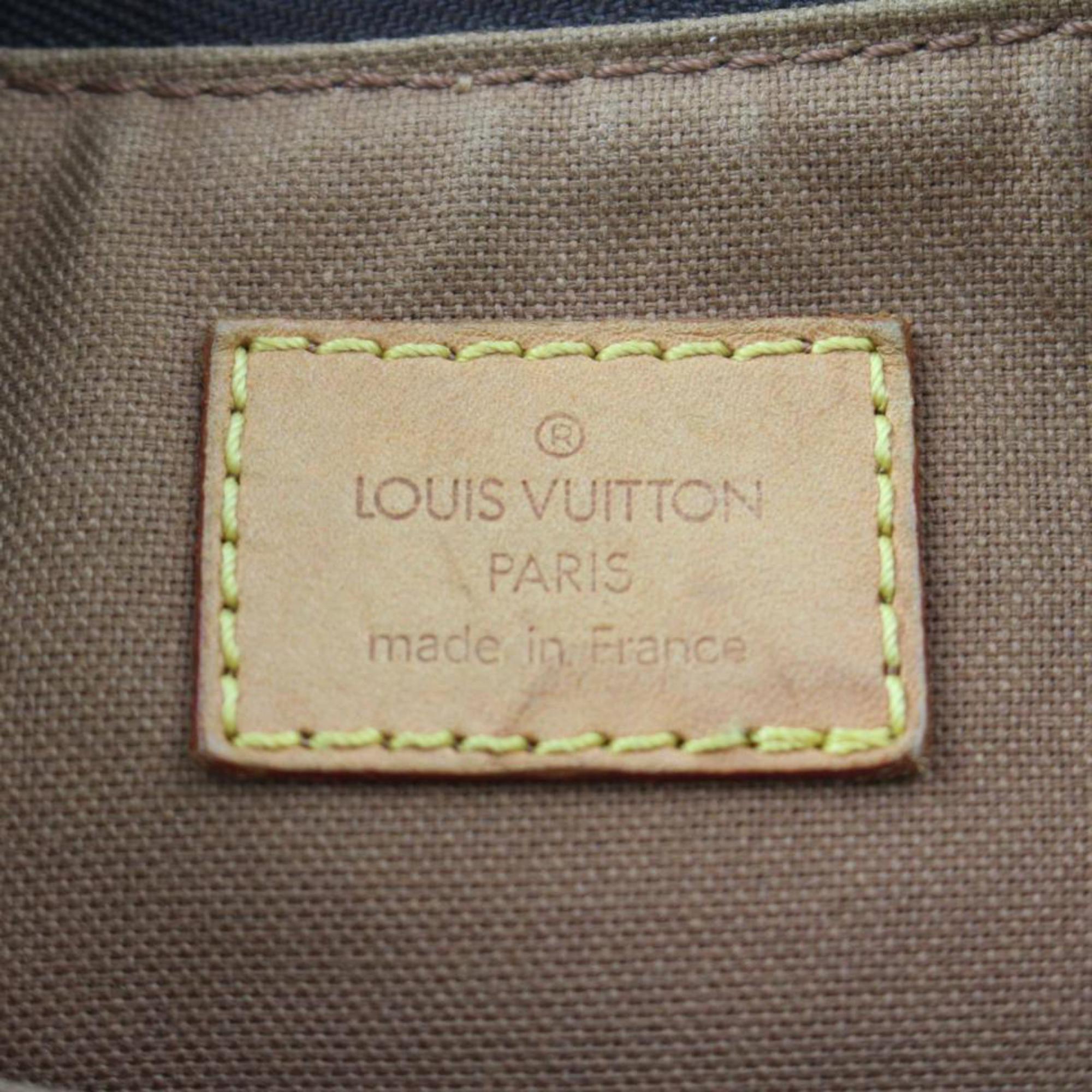 Louis Vuitton Tulum Gm Flap Hobo 870194 Brown Coated Canvas Shoulder Bag For Sale 4