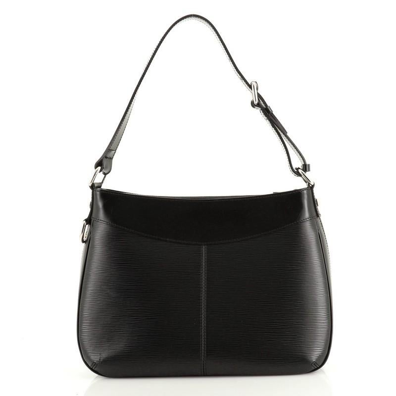 Black Louis Vuitton Turenne Handbag Epi Leather GM