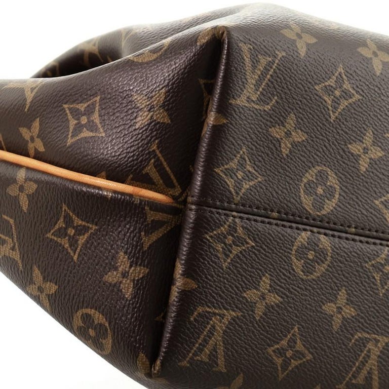LOUIS VUITTON Brown Monogram Coated Canvas and Vachetta Leather Bum Bag at  1stDibs