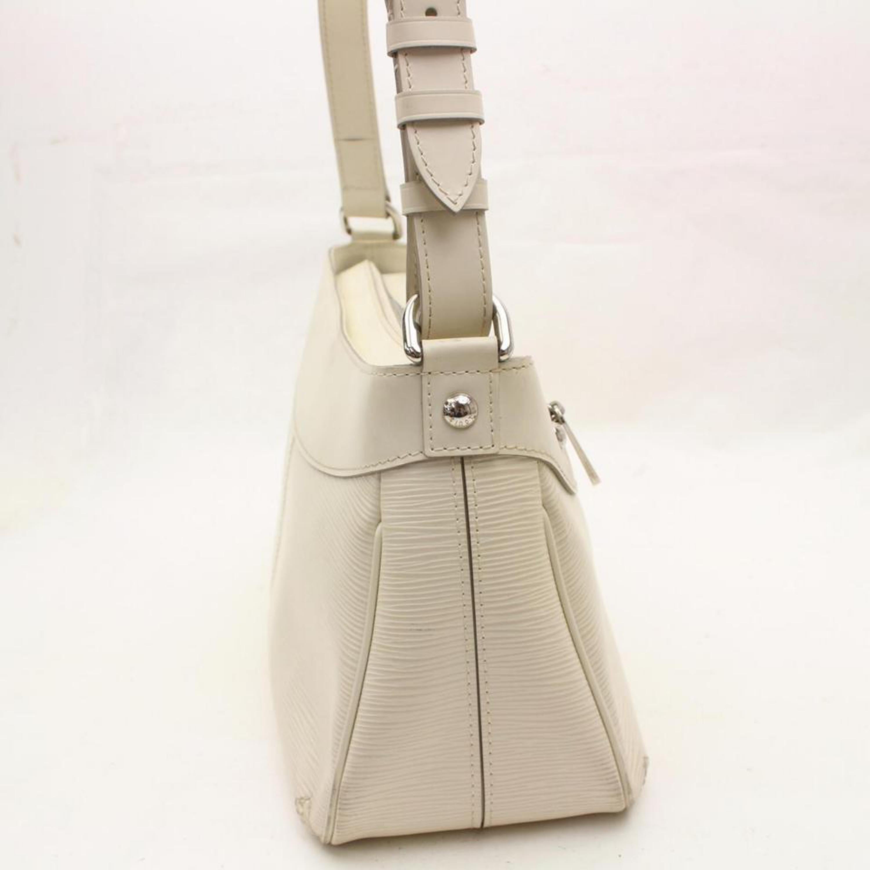 Louis Vuitton Turenne Pm 867967 White Leather Shoulder Bag 5