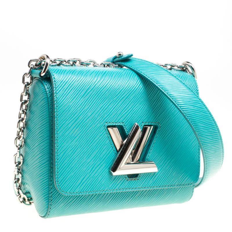 Louis Vuitton Turquoise Epi Leather Twist PM Bag 2