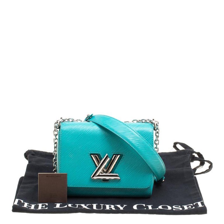 Louis Vuitton Turquoise Epi Leather Twist PM Bag For Sale at 1stDibs   louis vuitton turquoise bag, lv turquoise bag, turquoise louis vuitton bag