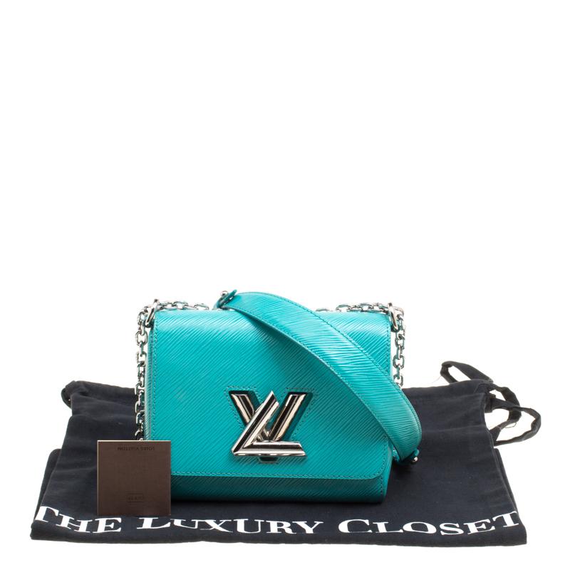 Louis Vuitton Turquoise Epi Leather Twist PM Bag 3
