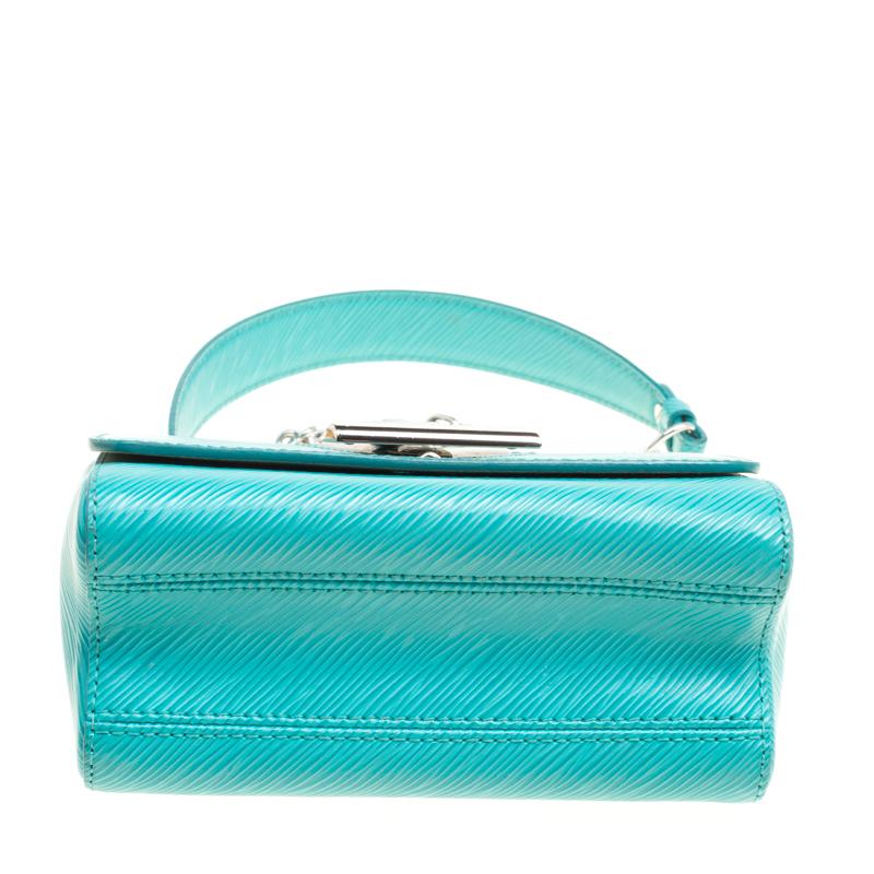 Women's Louis Vuitton Turquoise Epi Leather Twist PM Bag