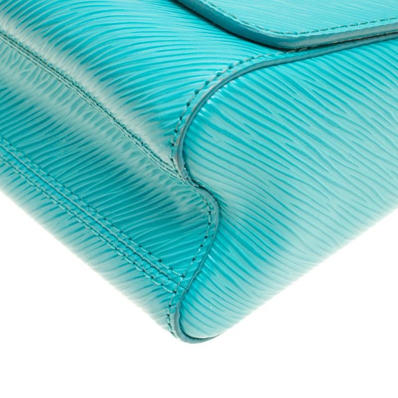 Louis Vuitton Turquoise Epi Leather Twist PM Bag 1