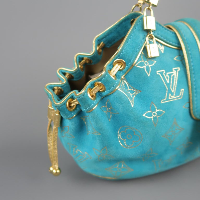 Monogram pendentif Louis Vuitton Turquoise en Métal - 35773876