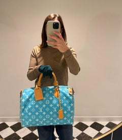 Louis Vuitton Turquoise Monogram Butterfoft Calfskin Leather P9 Speedy 40