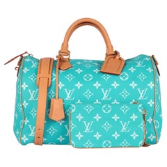 Louis Vuitton Turquoise Monogram Butterfoft Calfskin Leather P9 Speedy 40