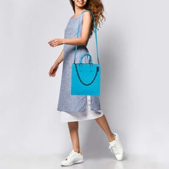 Louis Vuitton Turquoise Monogram Taurillon Leather Sac Plat Cross Bag