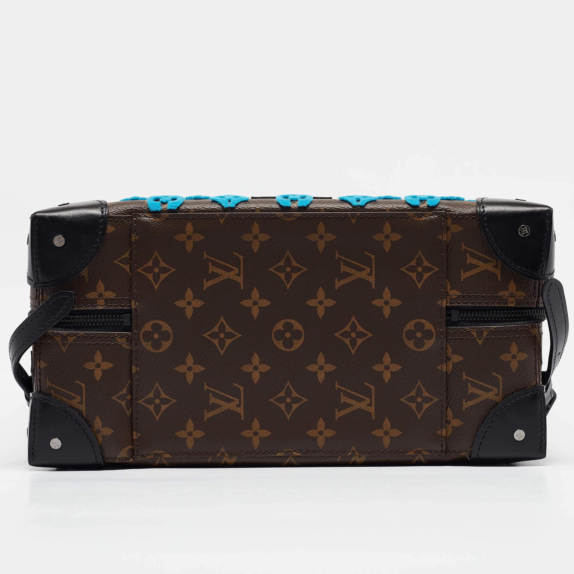 Louis Vuitton Turquoise Monogram Tuffetage Soft Trunk PM Backpack 1