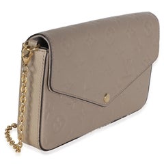 Louis Vuitton „Turtledove“ Monogram Empreinte „Felicie“ Pochette