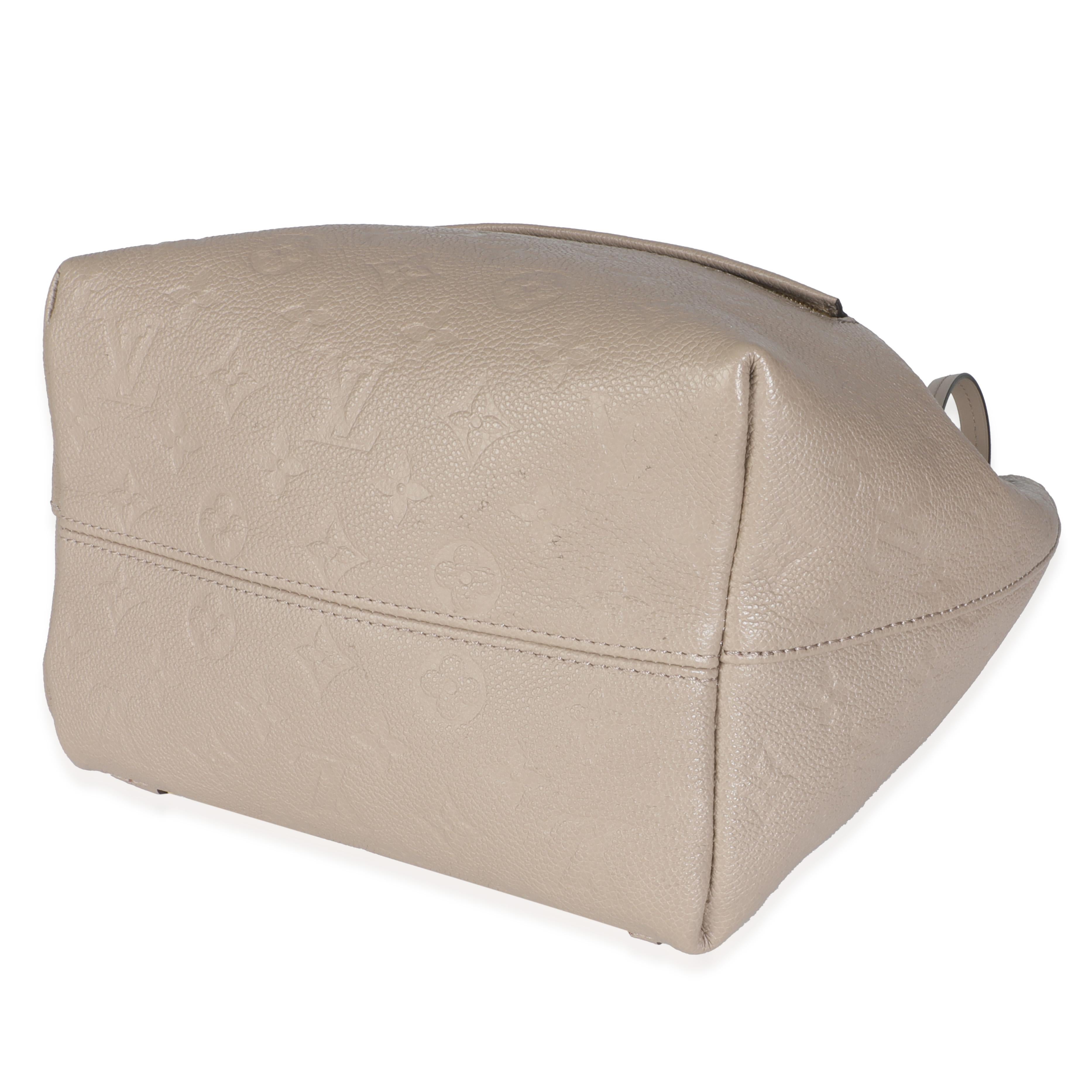 Donna Louis Vuitton Zaino Monogram Empreinte Montsouris tortora NM in vendita