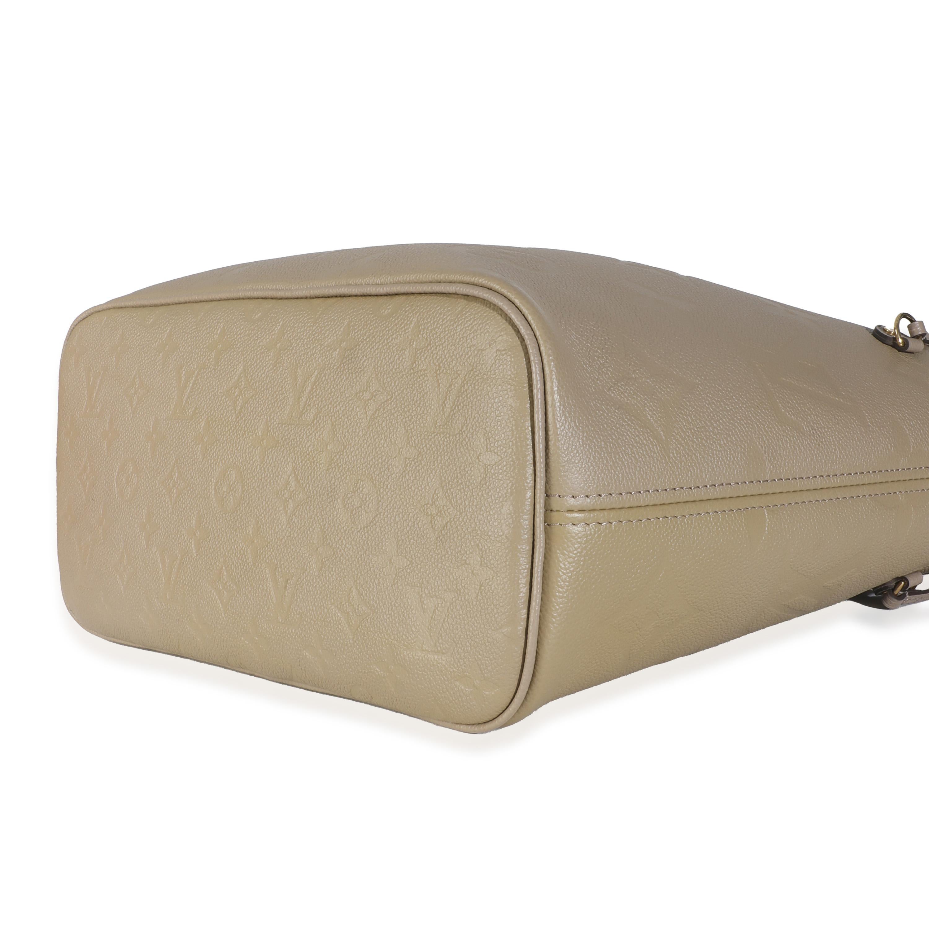 Donna Louis Vuitton Turtledove Monogram Empreinte Neverfull MM in vendita