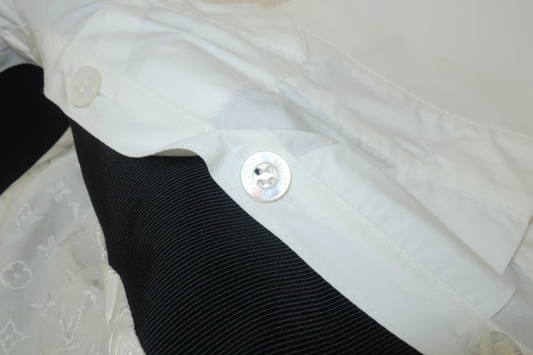 Louis Vuitton Tux Jacket With Pique Collar and Bustle For Sale at 1stDibs