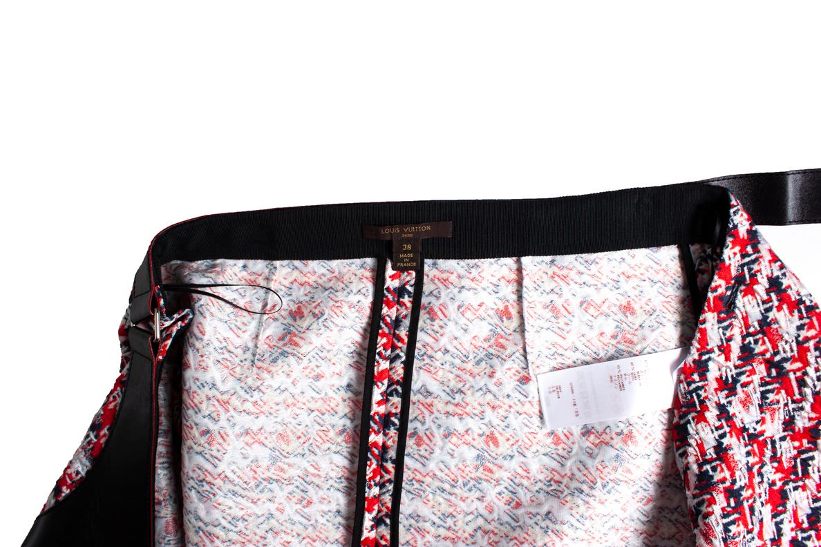 Jupe portefeuille en tweed Louis Vuitton en vente 2