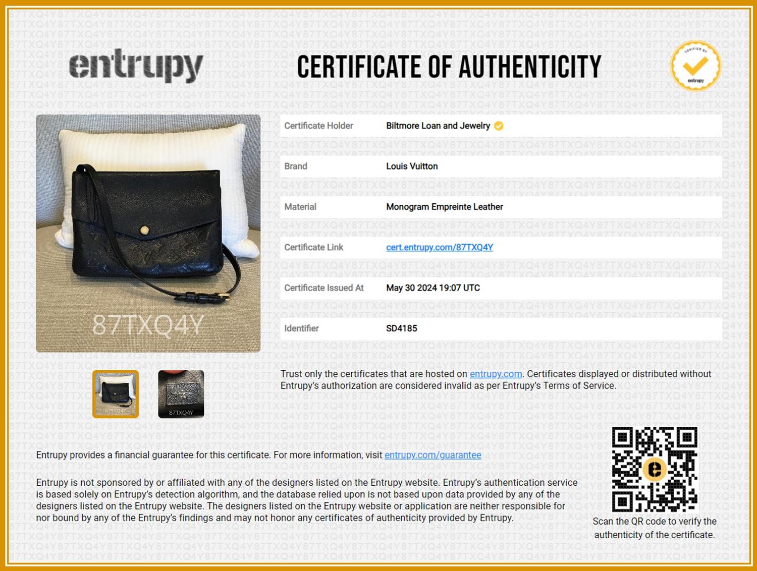 Louis Vuitton Twice Black Monogram Empreinte Crossbody Bag 7