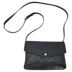 Louis Vuitton Twice Black Monogram Empreinte Crossbody Bag