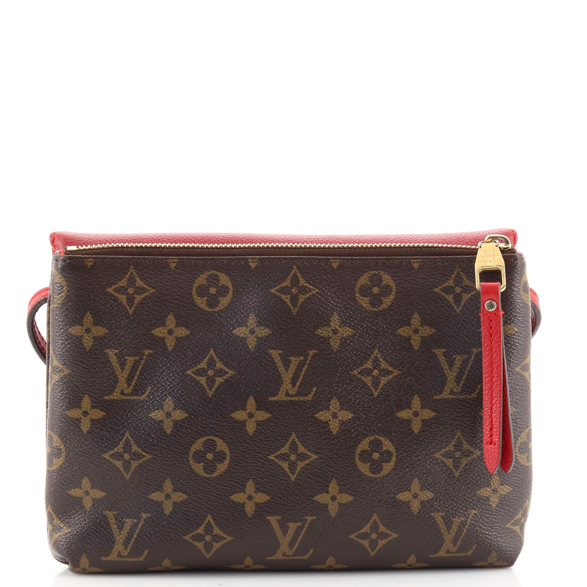 Marrone Borsa Louis Vuitton Twice in tela Monogram