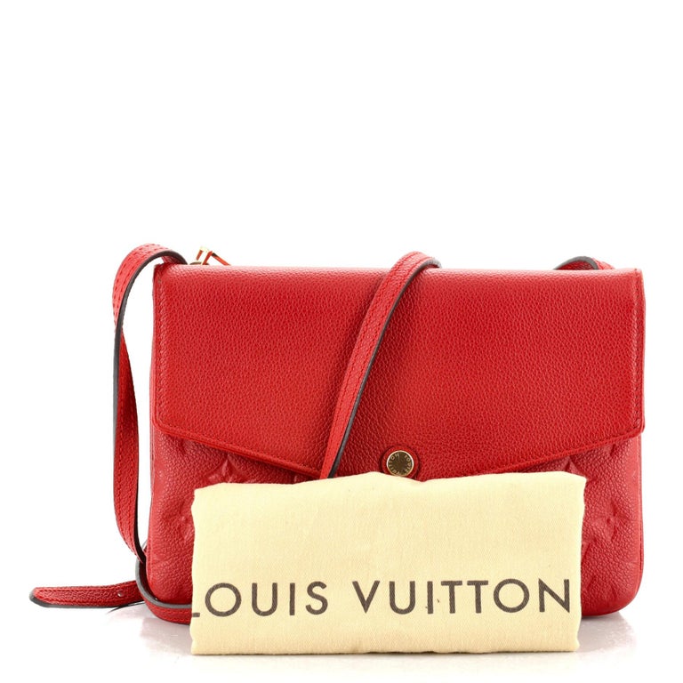 Louis Vuitton Red Monogram Empreinte Twice Crossbody