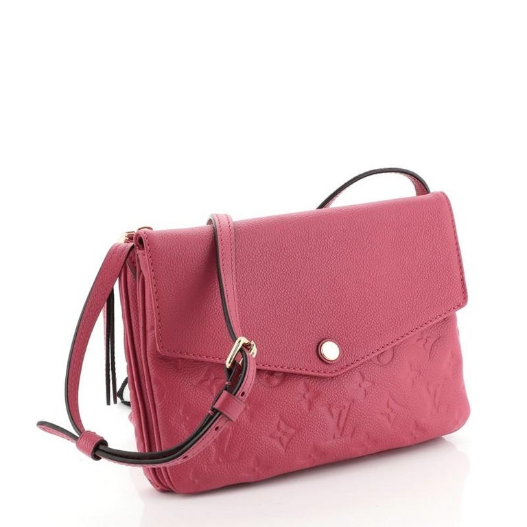 Louis Vuitton Twice Handbag Monogram Empreinte Leather For Sale at 1stdibs